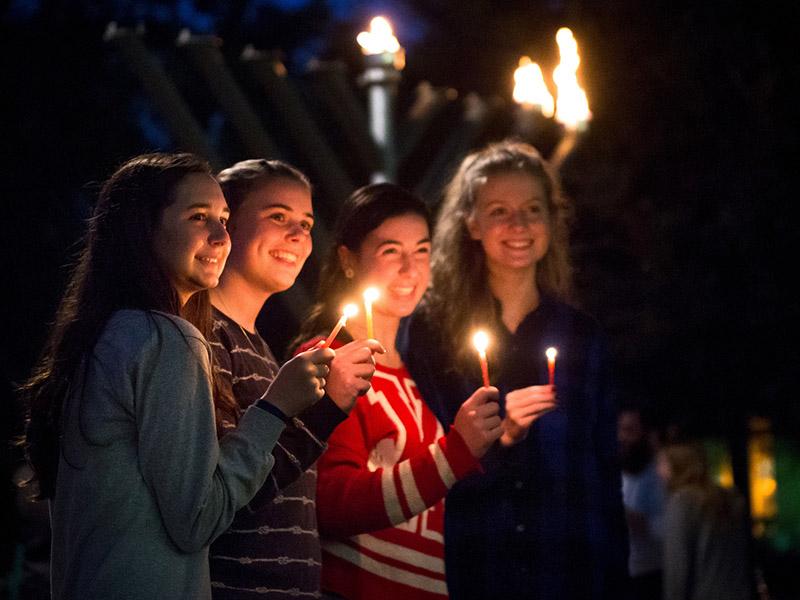 Students gather in support of Take Back the Night. Students gather in support of Take Back the Night.